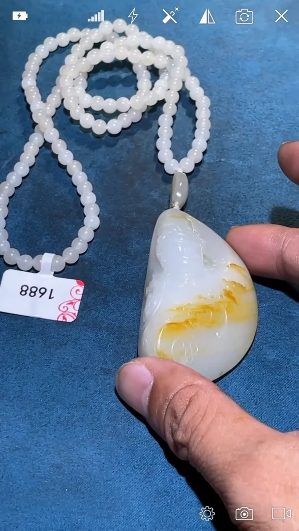 未镶嵌和田玉挂件BH1688 观音