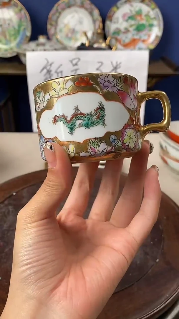 瓷片微瑕景德镇窑厂瓷摆件单件