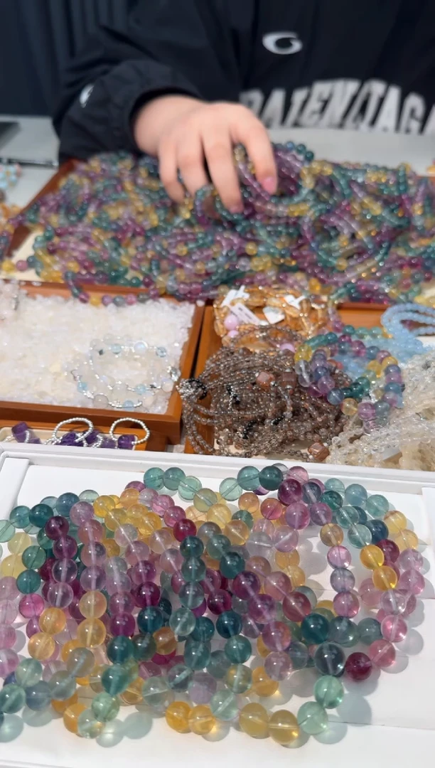 【闪购商品】萤石手链未镶嵌A060彩萤石素圈