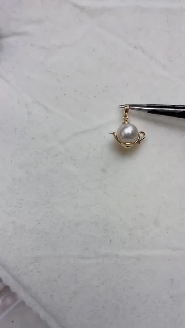 颈饰银S925镶嵌海水珍珠