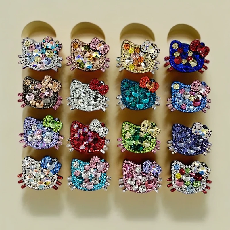 1105【KT猫头K9】发夹卡通鸭夹发绳手工时尚风可爱轻奢韩版