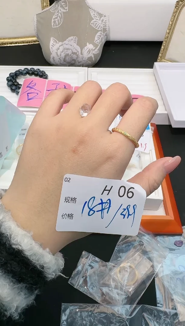 【闪购商品】水晶珠宝半成品银S925镶嵌18码发一个H06