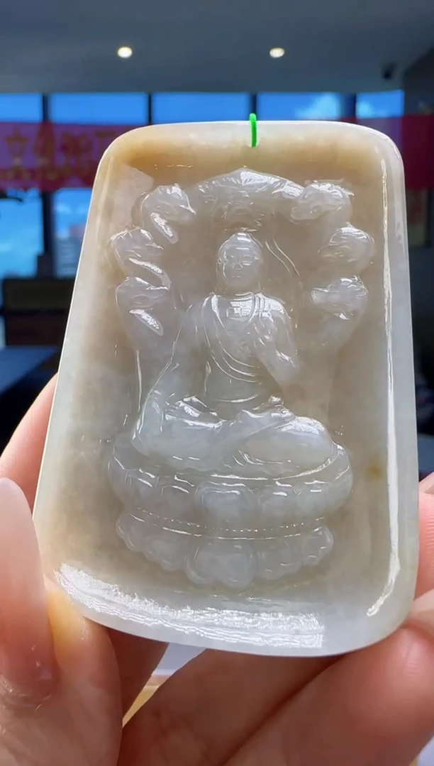 翡翠未镶嵌颈饰YJ@@60B7J17386