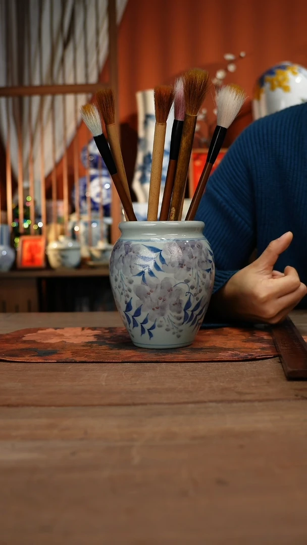 现代高温釉下彩手绘陶瓷餐具