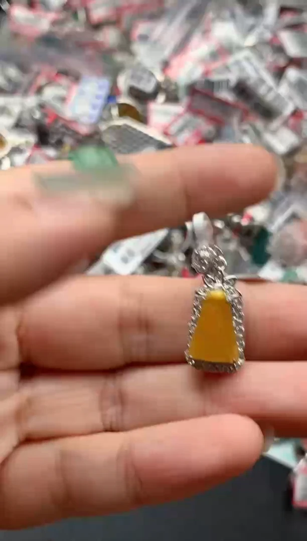 银S925镶嵌戒指翡翠天然A货缅甸翡翠