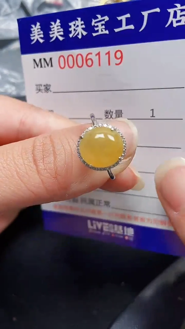 颈饰银S925镶嵌翡翠6119