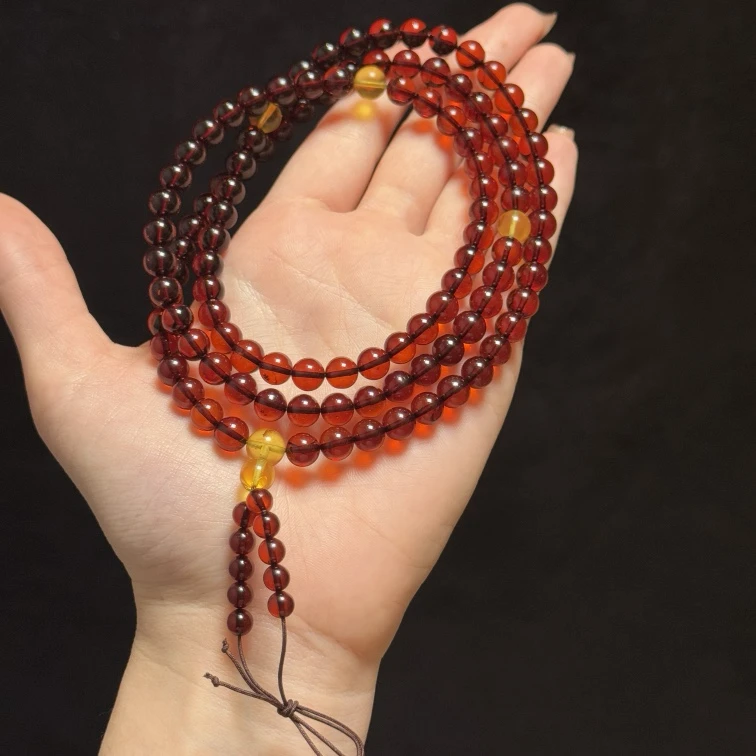 【普陀山欢喜】琥珀多圈手串（发货多样性一件）S40943