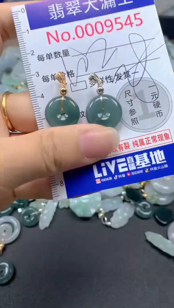 翡翠未镶嵌吊坠(不含链)9545