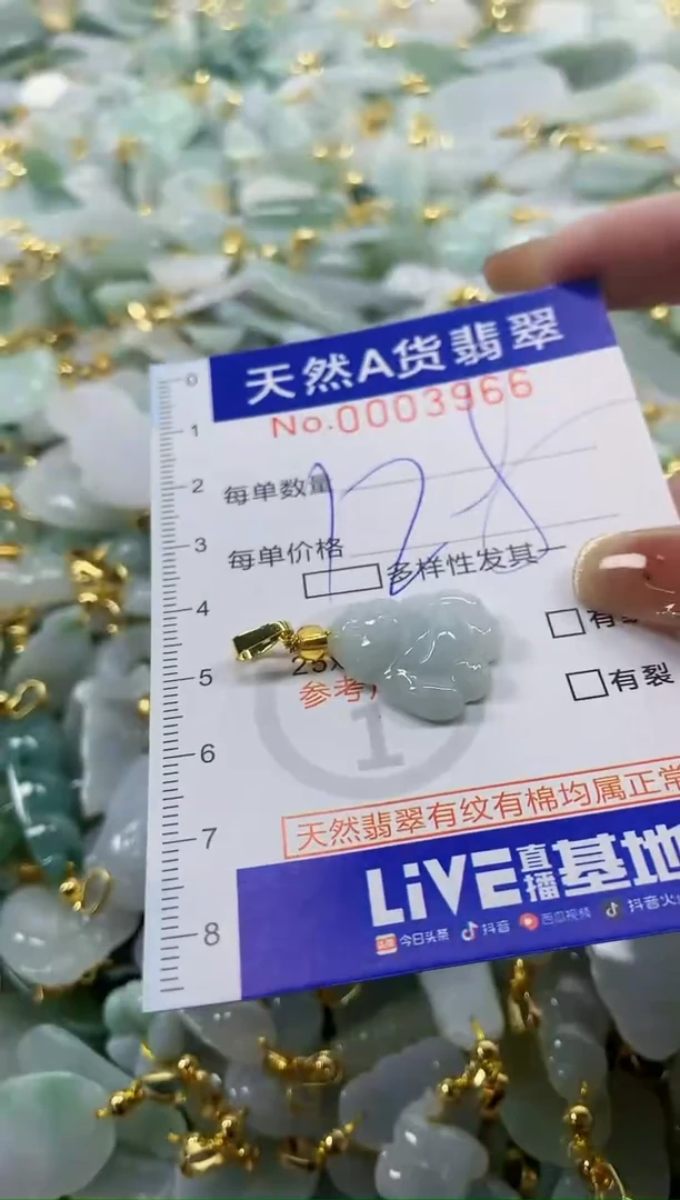 颈饰未镶嵌翡翠天然A货翡翠