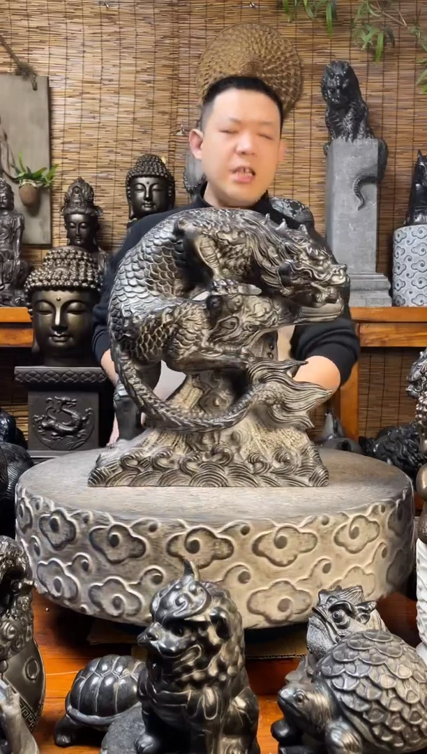 石材40假山吸水兽天然青石雕刻