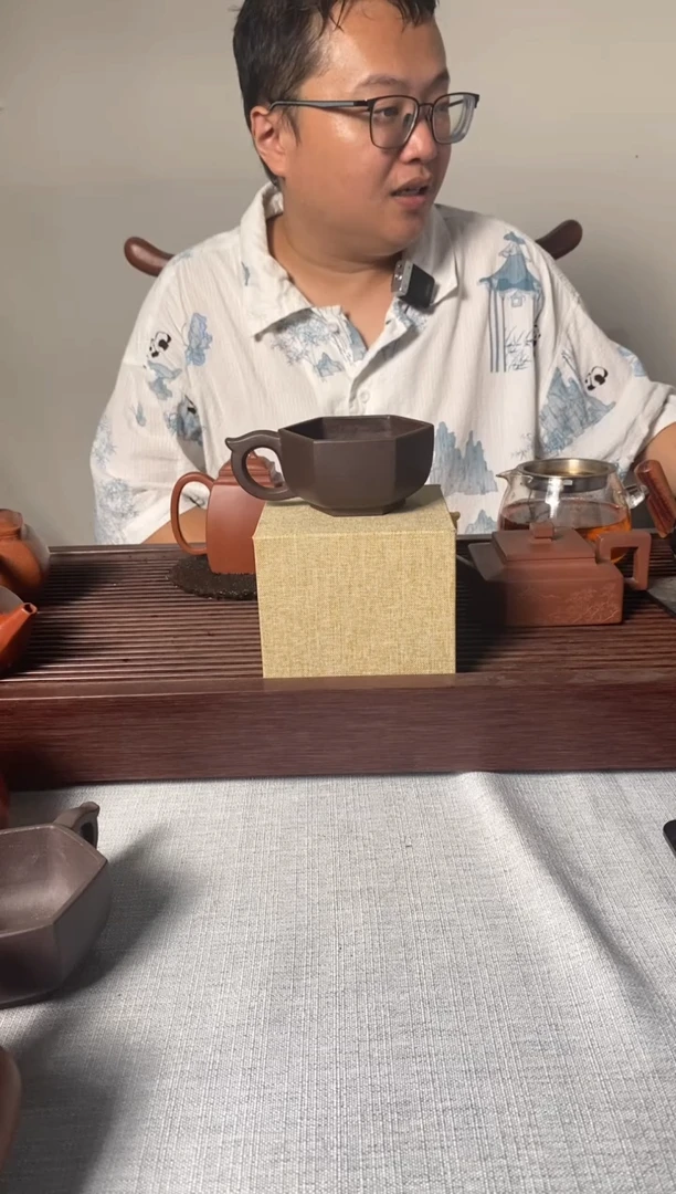 茶杯紫砂全手工 黑墩头主人杯 150ml左右
