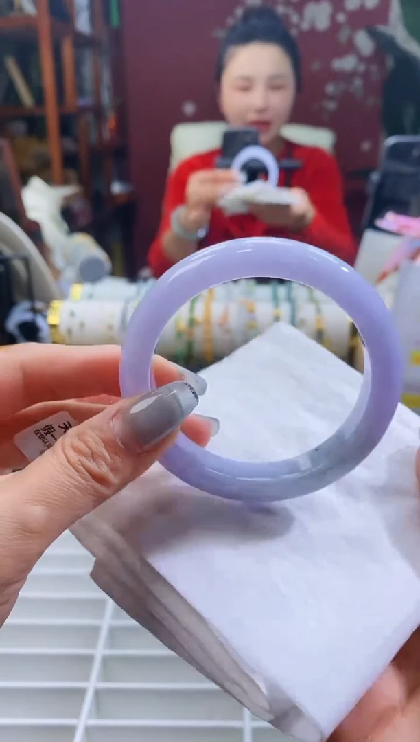 【闪购商品】翡翠手镯未镶嵌159浓紫5657/11.7*8.6