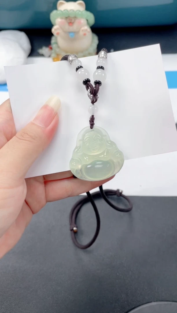 岫玉未镶嵌吊坠(赠链)DZ-666