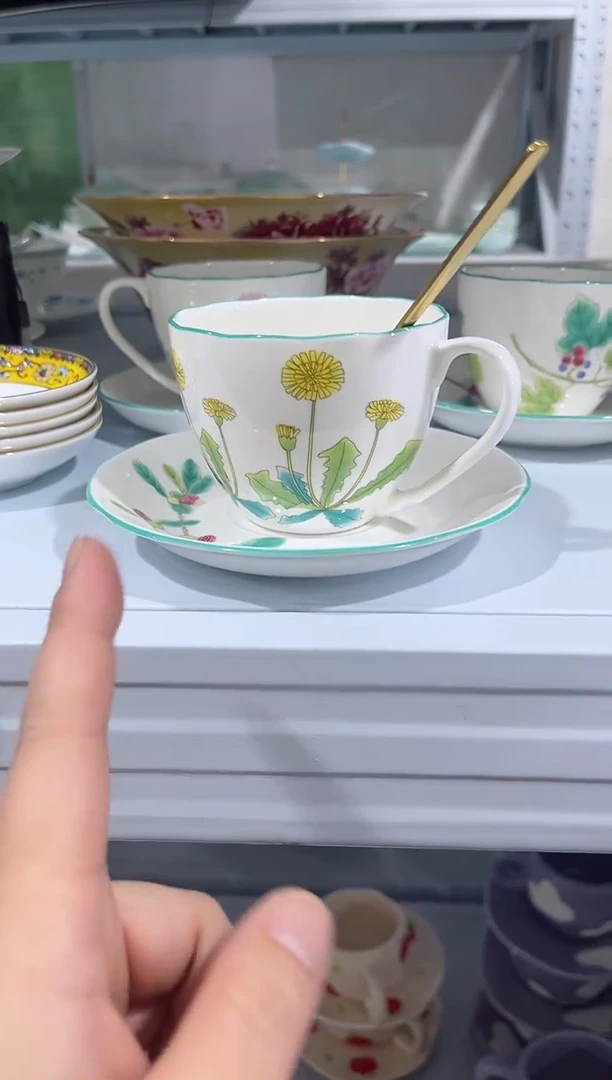 瓷片日用陶瓷（简装）咖啡杯一套