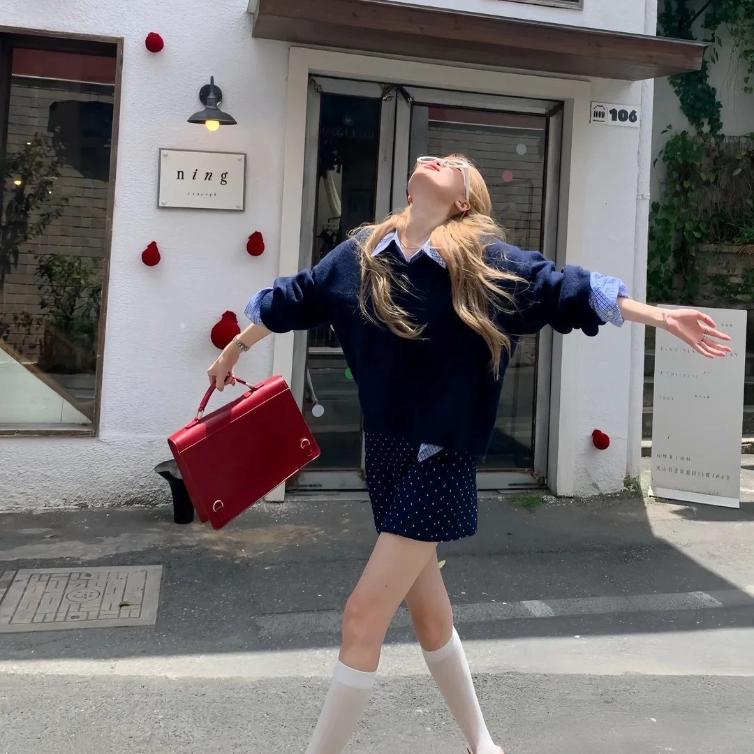 1671-1680【贝贝服饰】秋冬外套女装颗粒绒 双面尼大衣西装通勤款H