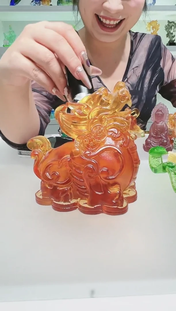 手工艺品琉璃用****5古法琉璃貔貅