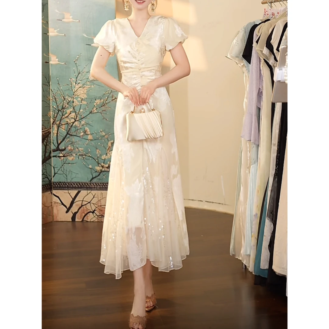 熹熹定制-1359（白羽拂风）连衣裙YQ805
