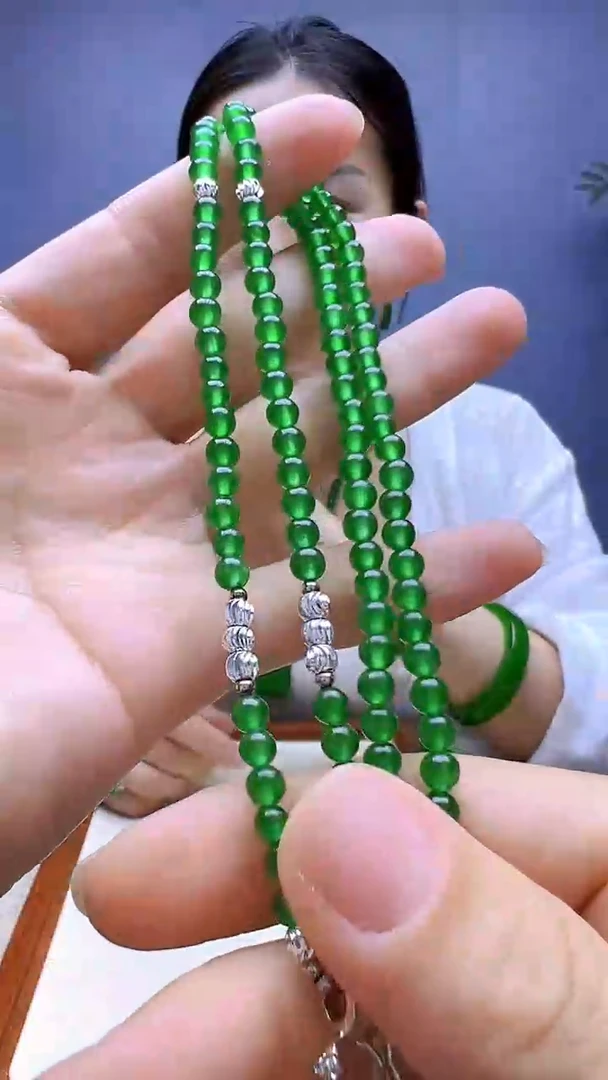 翡翠银S925镶嵌颈饰丹丹diy颈饰4.5mm万能链
