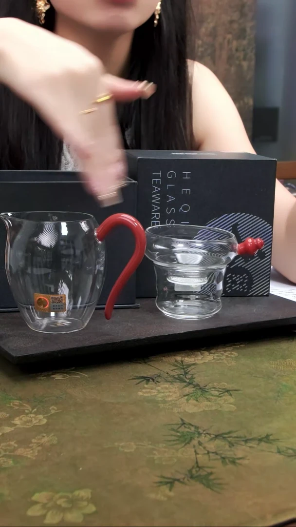 怡然茶海+奉珠激光 汝红