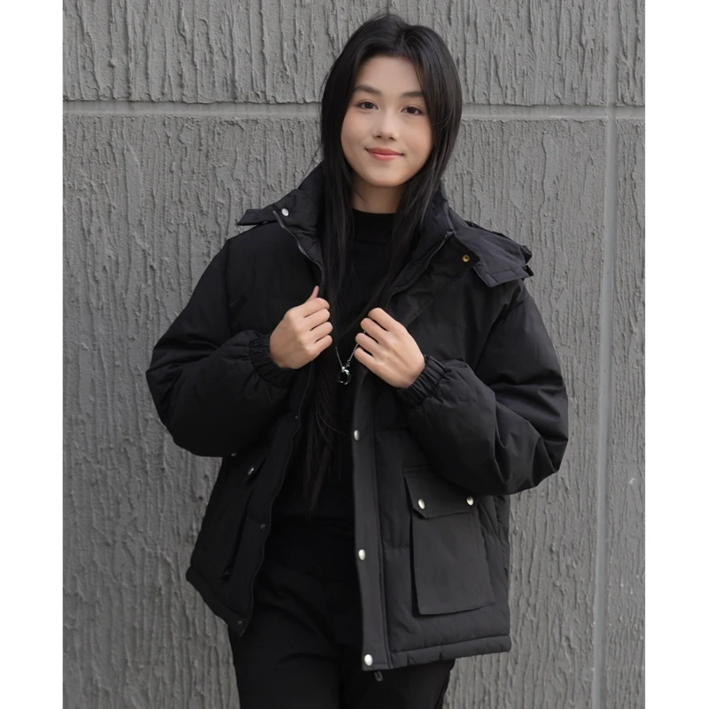 2025秋冬季新款男士加厚棉衣潮流运动宽松韩版休闲加棉夹克外套男