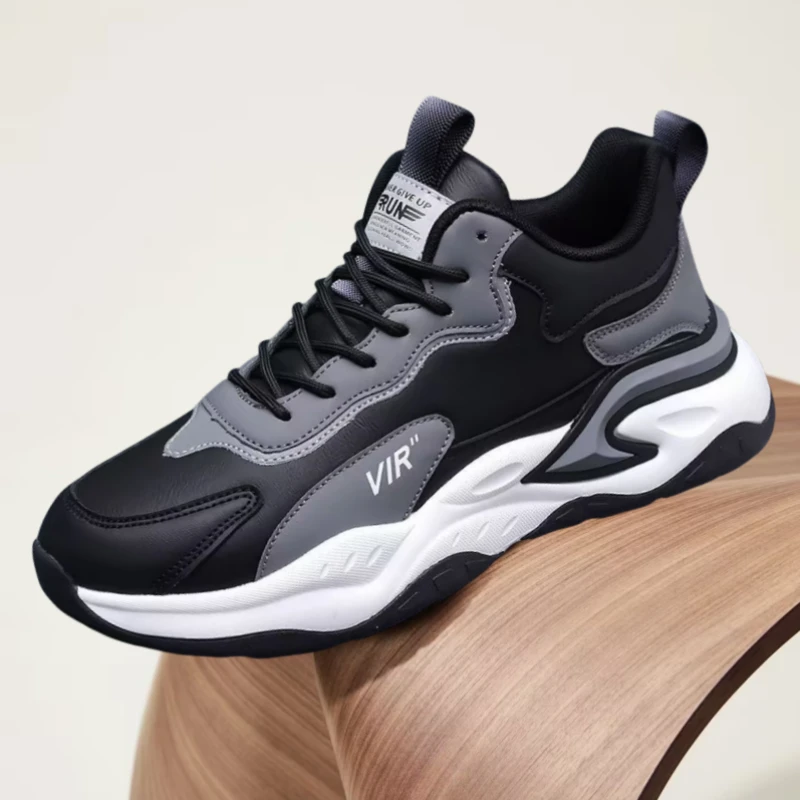 新款2025男士男鞋软皮透气运动鞋防滑休闲老爹跑步软底减震不闷脚