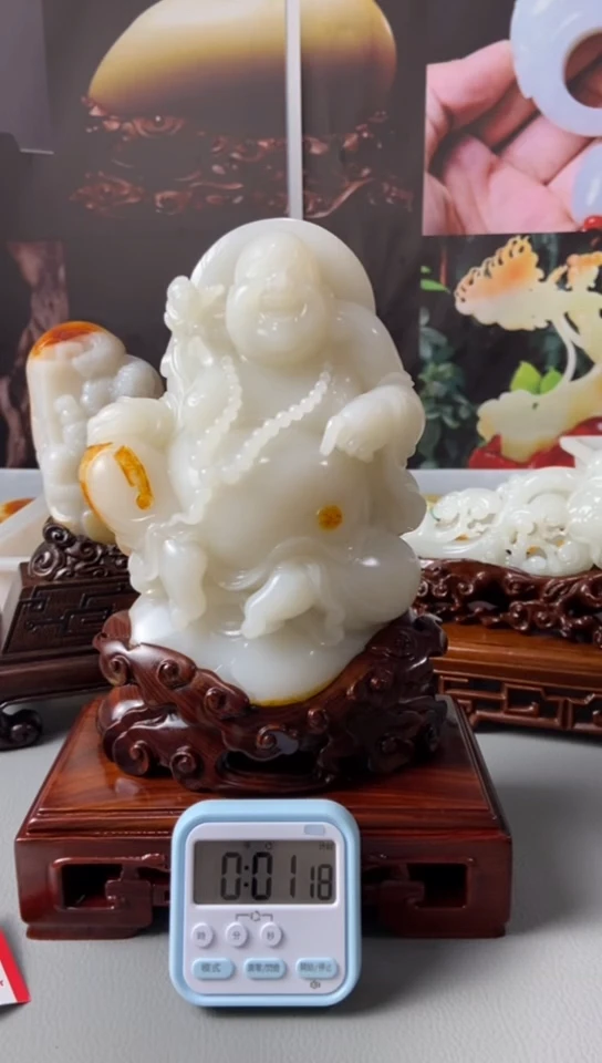 未镶嵌和田玉摆件日****…1