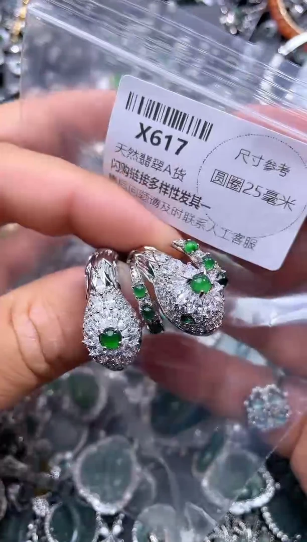 【闪购商品】翡翠颈饰未镶嵌X617戒指 多样性发其一