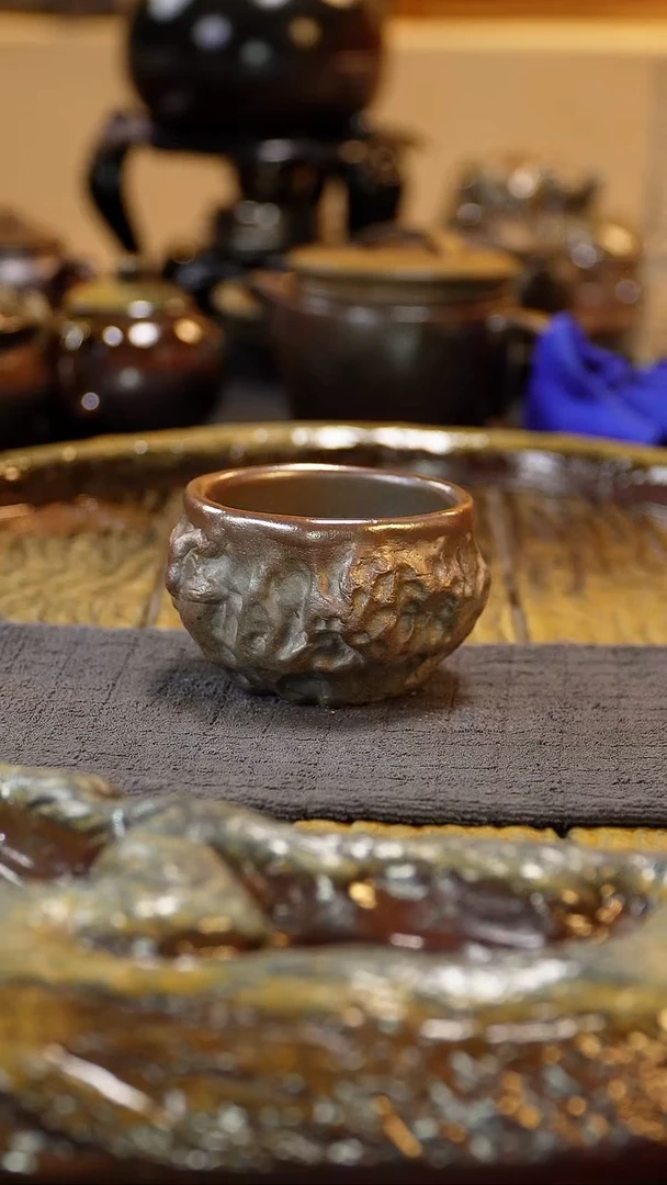 紫砂柴烧纯自然柴烧