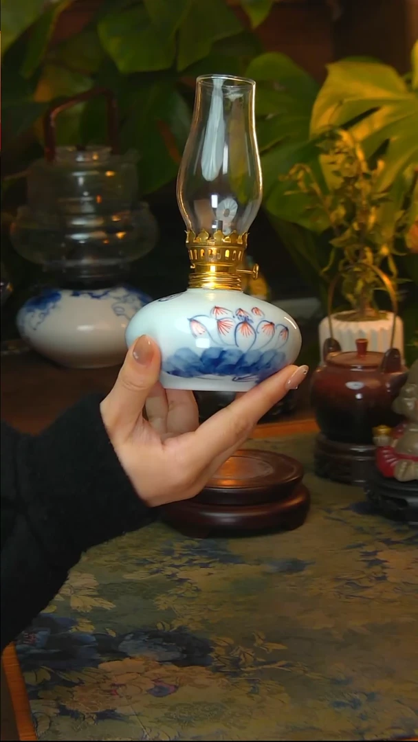 【闪购商品】景德镇陶瓷手工灯摆件