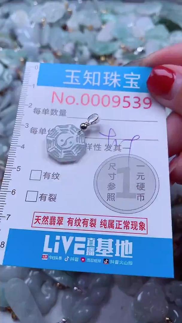 吊坠(不含链)未镶嵌翡翠9539