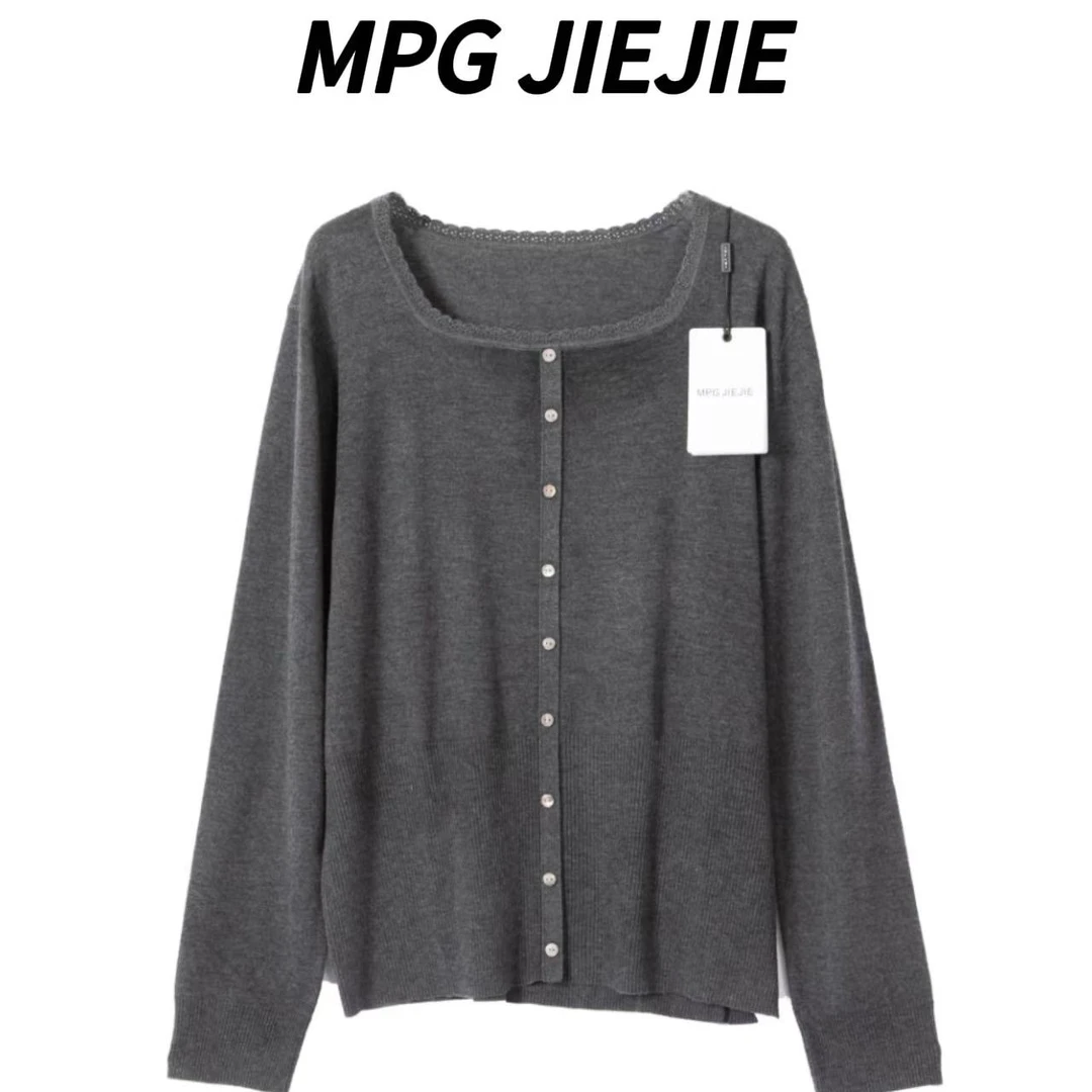 MPG JIEJIE【脱颖而出】25早秋方领绵羊毛桑蚕丝天鹅颈毛衣