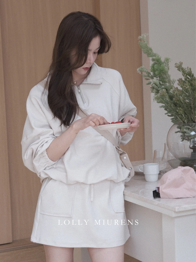 缪恩诗SPRING x「第一天起～❀」上衣短裙套装M2502031201