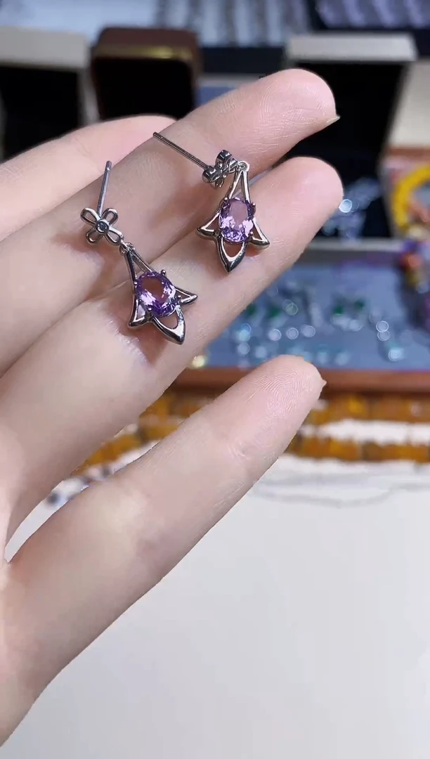 【闪购商品】水晶耳饰未镶嵌多样性 发其一  【70】