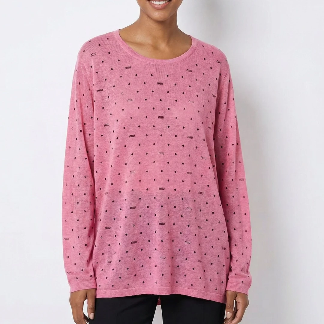 孤品长袖--波点针织衫628