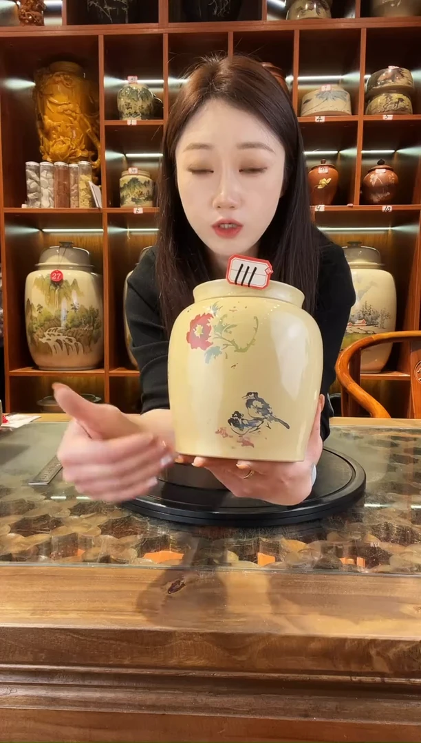 罐李旭泽作品白泥小茶罐@111
