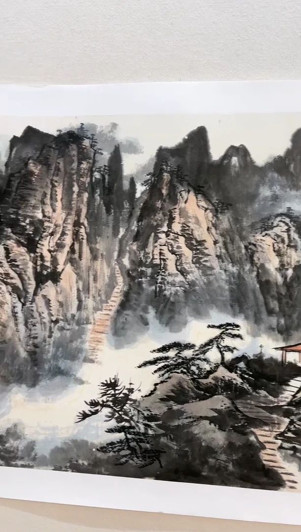 【闪购商品】国画绘画作品4.5平尺山水