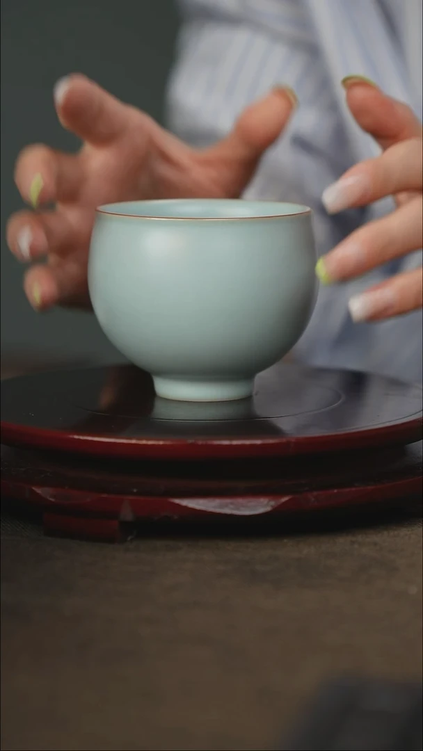 微微瑕 圆融杯 无底款