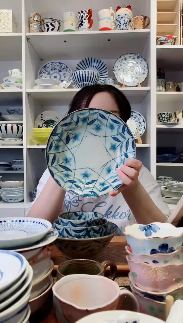 陶瓷黄泥桔梗深盘