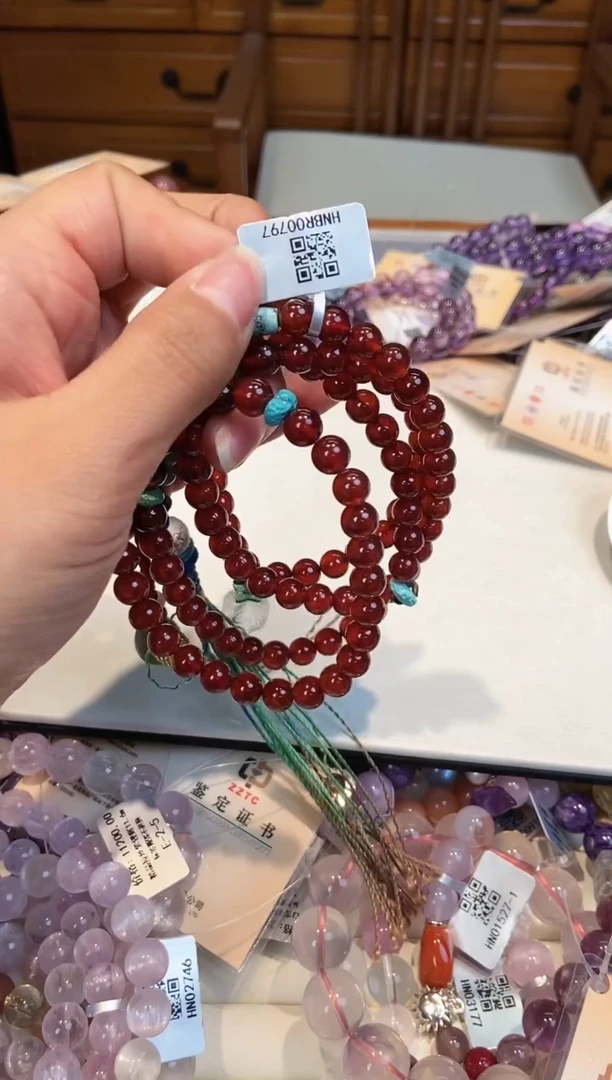 【闪购商品】石榴石手串未镶嵌手串