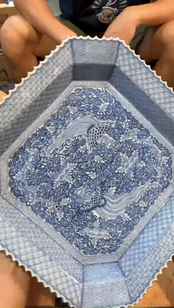 C7274中古瓷器 茶器周边/有修复痕迹