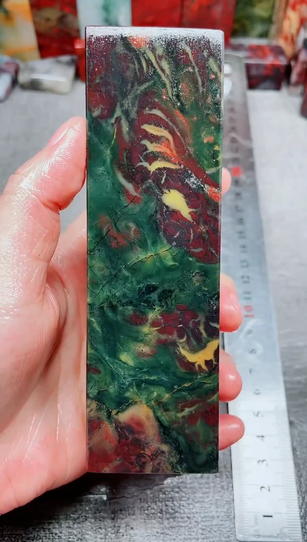 玉星***?桂林鸡血玉素章--17