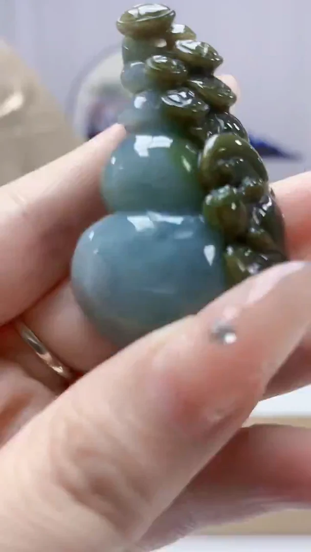 未镶嵌定制翡翠4829DD-毛货挂件128