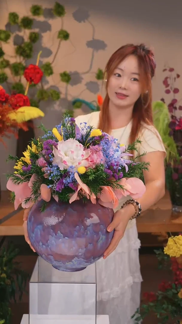 图片款式：单花束+花瓶