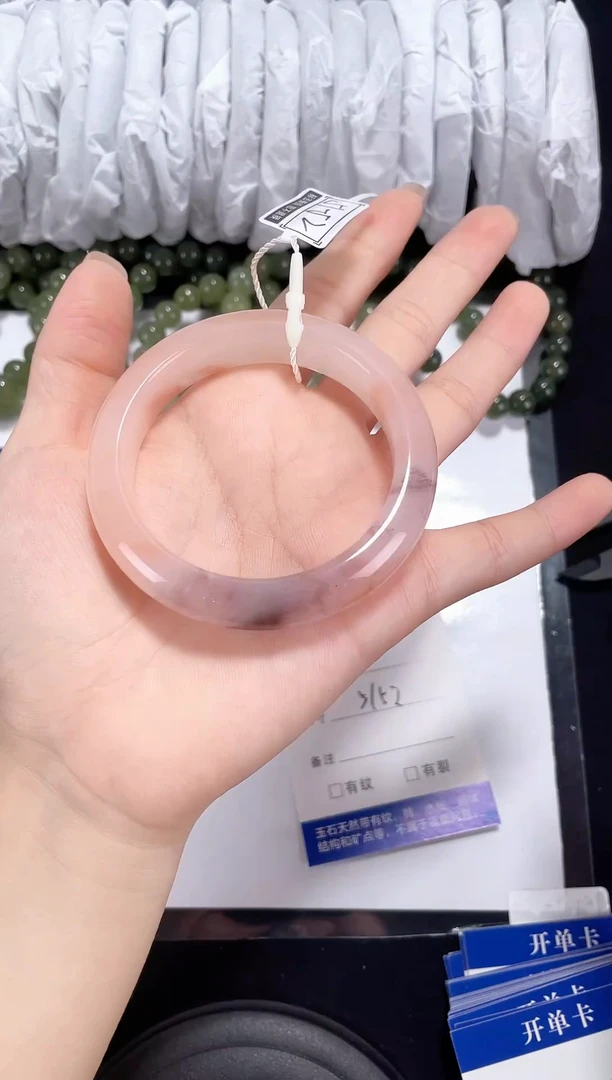 未镶嵌金丝玉石英质玉127 桃花酿 51-52