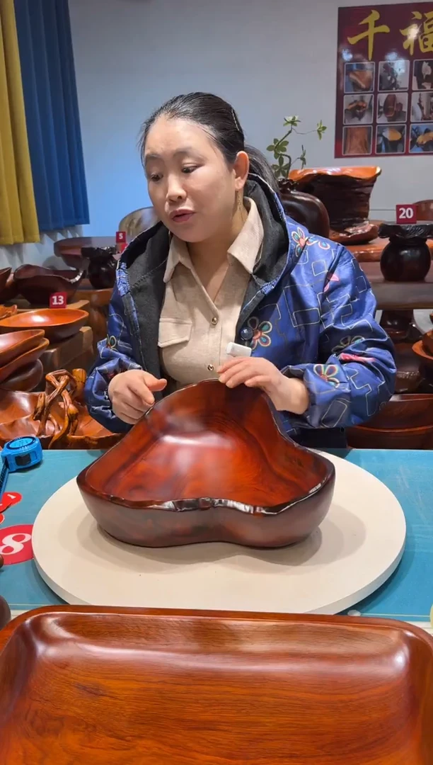 木 果盘 37*34*13.3