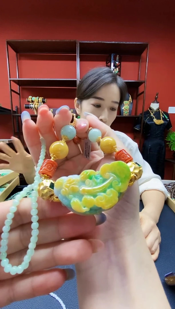 颈饰未镶嵌翡翠翡翠吊坠