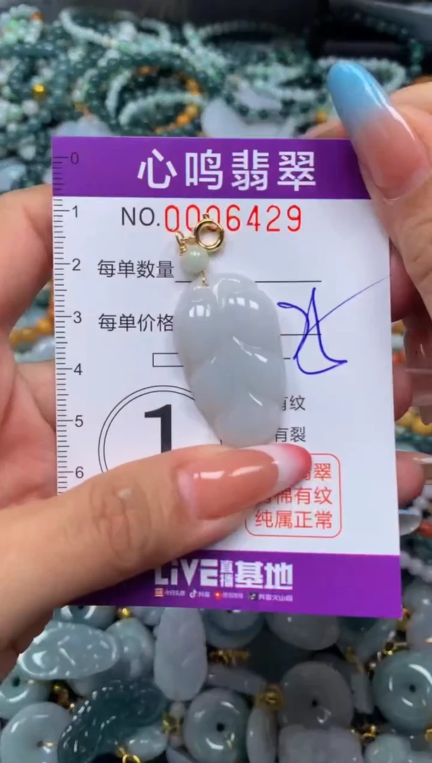 翡翠未镶嵌颈饰闪购006429