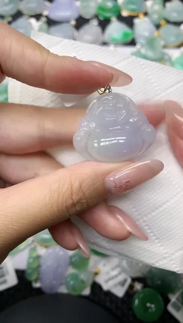 颈饰18K金镶嵌翡翠1111111111