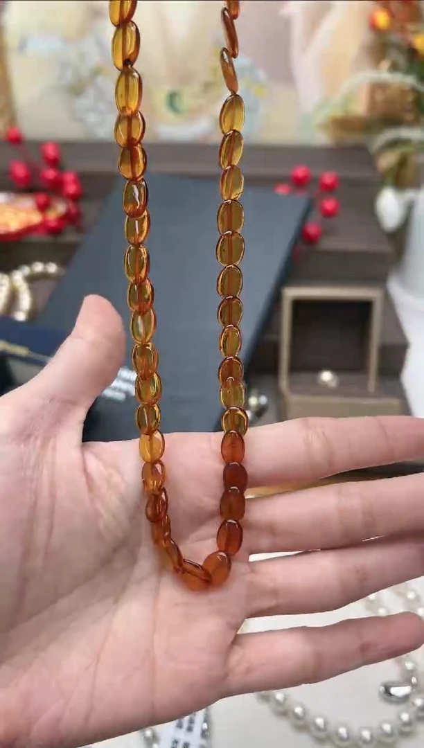 【闪购商品】琥珀项链未镶嵌th5923项链