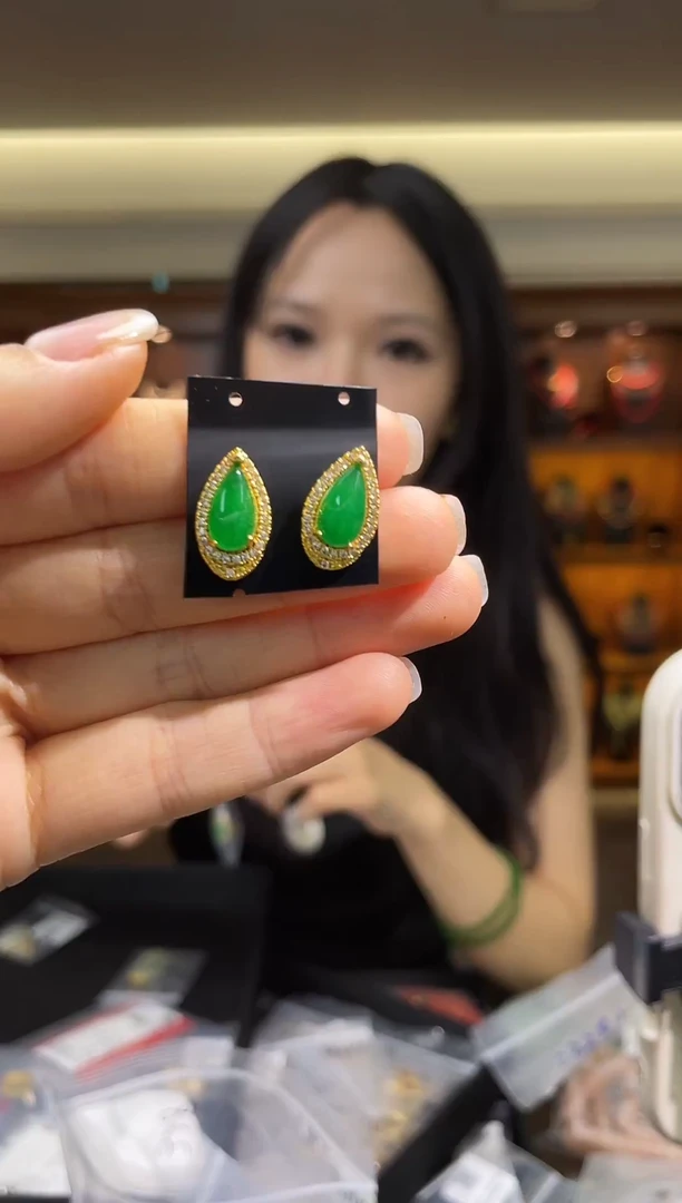 未镶嵌翡翠耳饰（多样性发一件）